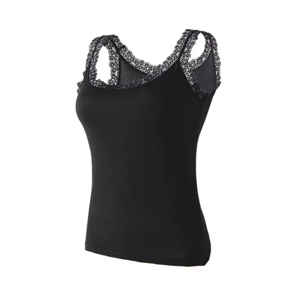 IBGUH Women's Winter T-Shirt Camisoles – Soft Cotton, Large Size, Lace Decorated