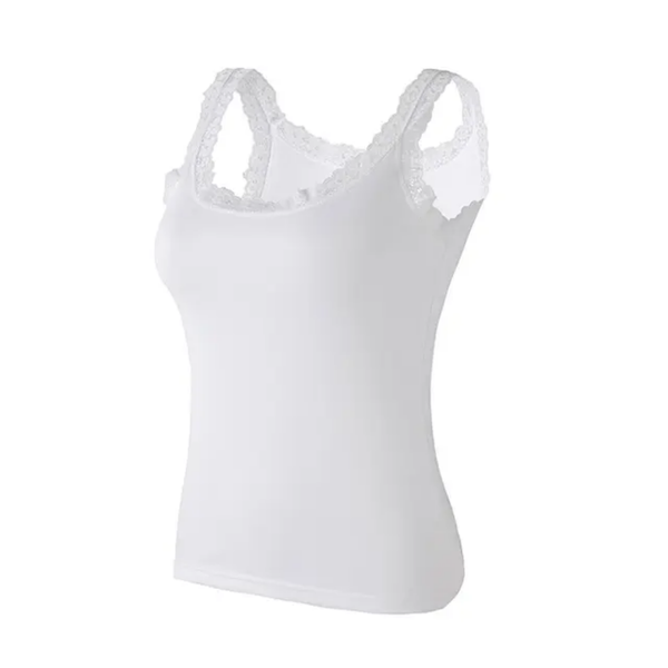 IBGUH Women's Winter T-Shirt Camisoles – Soft Cotton, Large Size, Lace Decorated