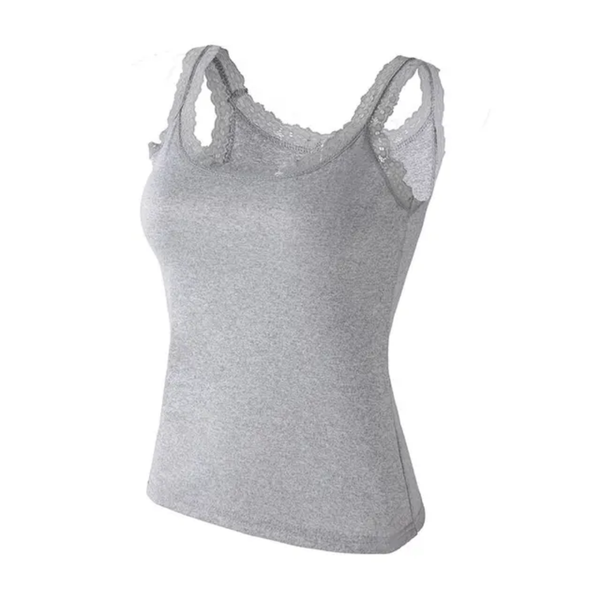 IBGUH Women's Winter T-Shirt Camisoles – Soft Cotton, Large Size, Lace Decorated