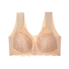 Cross-border Women's Sexy Front-open Bras, also in Plus Sizes, Without Steel Rings and Made of Lace.