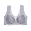 Cross-border Women's Sexy Front-open Bras, also in Plus Sizes, Without Steel Rings and Made of Lace.