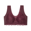 Cross-border Women's Sexy Front-open Bras, also in Plus Sizes, Without Steel Rings and Made of Lace.