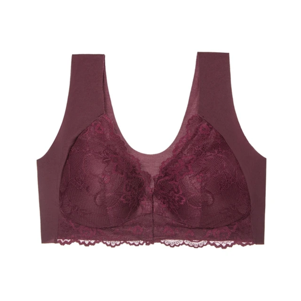 Cross-border Women's Sexy Front-open Bras, also in Plus Sizes, Without Steel Rings and Made of Lace.
