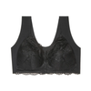Cross-border Women's Sexy Front-open Bras, also in Plus Sizes, Without Steel Rings and Made of Lace.