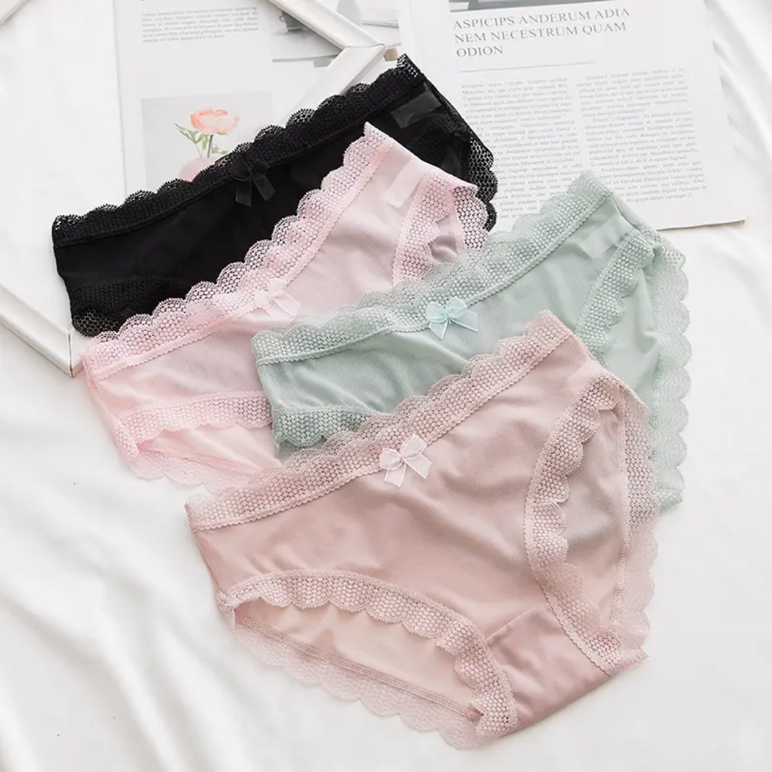 Low Waist Lace Hollow Seamless Panties – Sexy, Breathable Comfort for Women