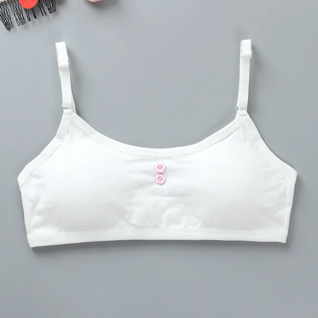 Teenager's Student Bra – Girls' Sports Training Bra (Ages 7–16) | Pure Cotton & Comfortable Fit
