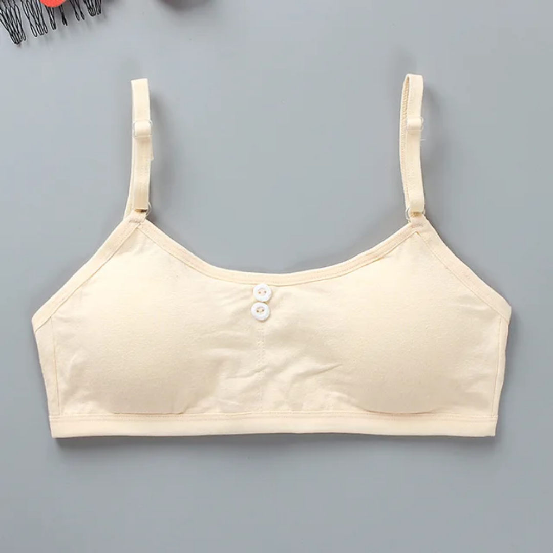 Teenager's Student Bra – Girls' Sports Training Bra (Ages 7–16) | Pure Cotton & Comfortable Fit