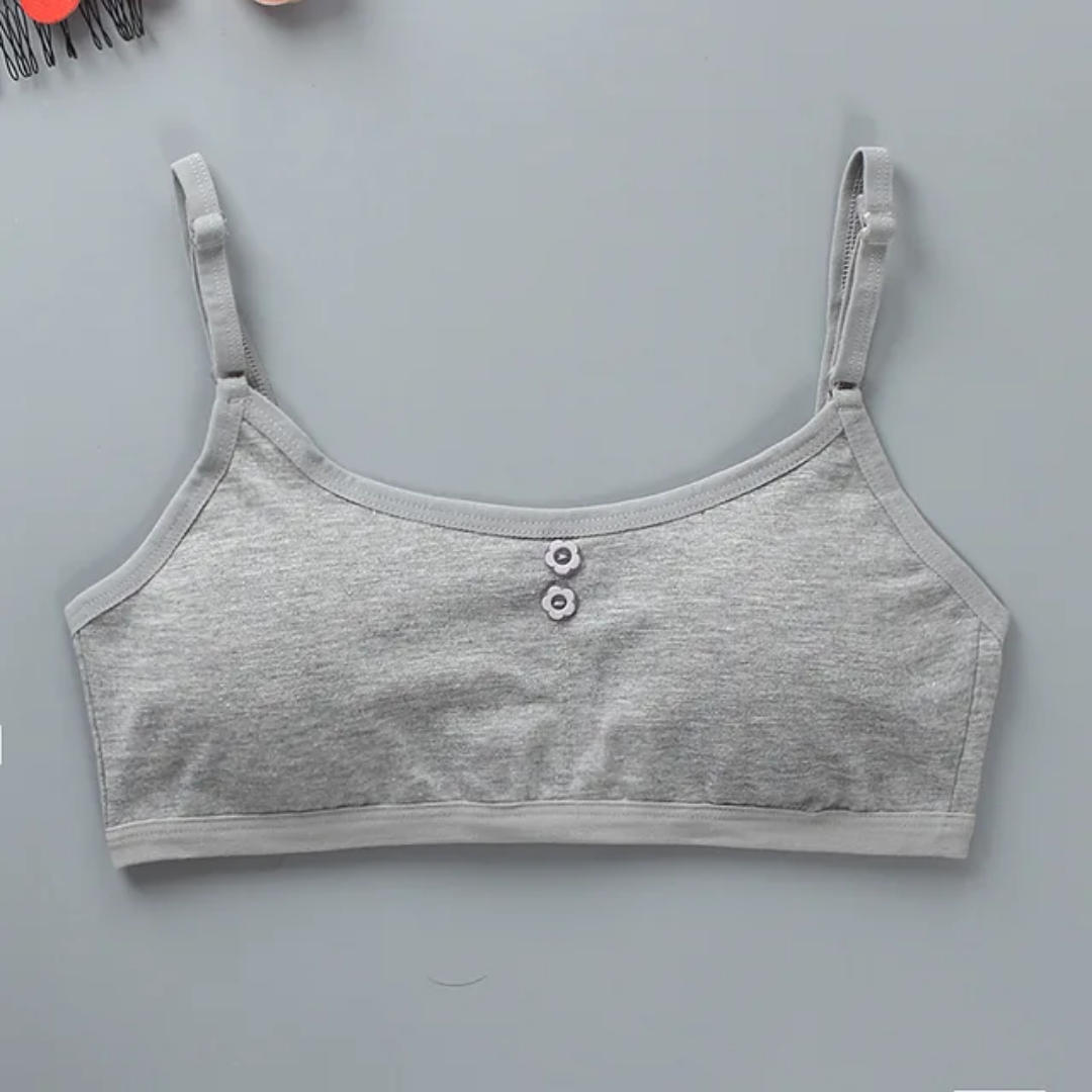 Teenager's Student Bra – Girls' Sports Training Bra (Ages 7–16) | Pure Cotton & Comfortable Fit