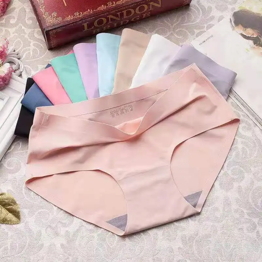 Seamless Ice - Silk Women's Underwear Thin Style for Summer With Crotch Breathable Sexy and Young - Girl - Style